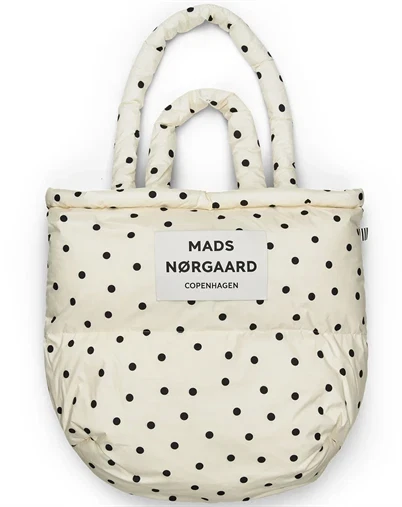 Mads Nørgaard - Light Ripstop Pillow AOP Taske - Dot AOP Sweet Corn